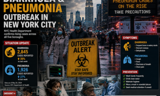 Public Health Alerts Issued in New York as Pneumonia and Parasitic Diarrhoea Cases Surge